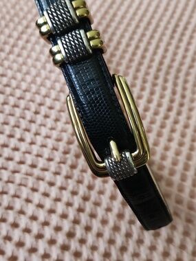 Brighton Belt Black 4B614 Brighton Classics Casual Prep Upscale Quiet Lux